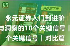永元证券入门到进阶：数据与洞察的10个关键信号｜对比篇