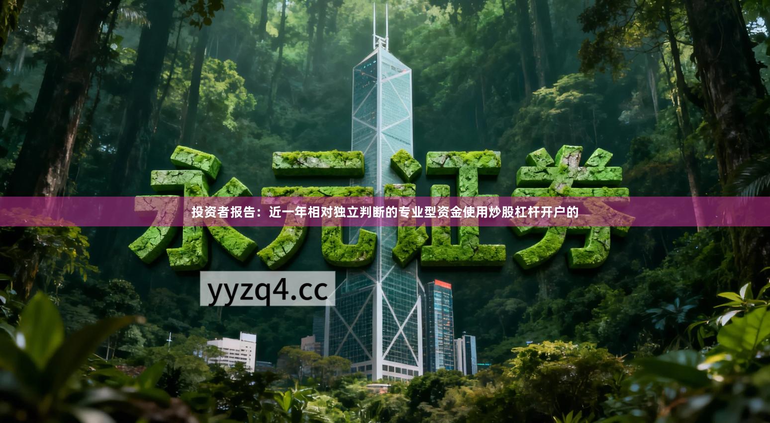 投资者报告:近一年相对独立判断的专业型资金使用炒股杠杆开户的